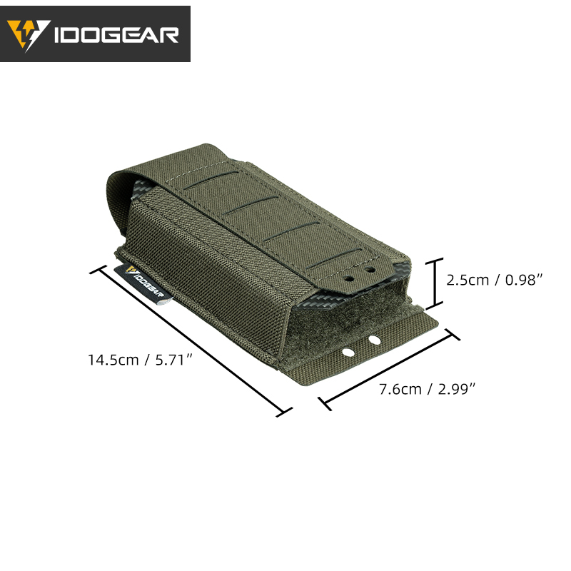 IDOGEAR Tactica 556 Single Mag Pouch Top Stretch Elastic Quick Draw Open 35135