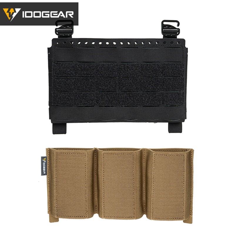 IDOGEAR Tactical Front Panel with 556 Triple Insert Mag Pouch Sports Bag 35137-2Pack
