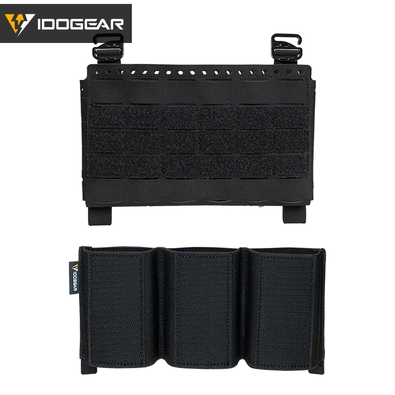 IDOGEAR Tactical Front Panel with 556 Triple Insert Mag Pouch Sports Bag 35137-2Pack