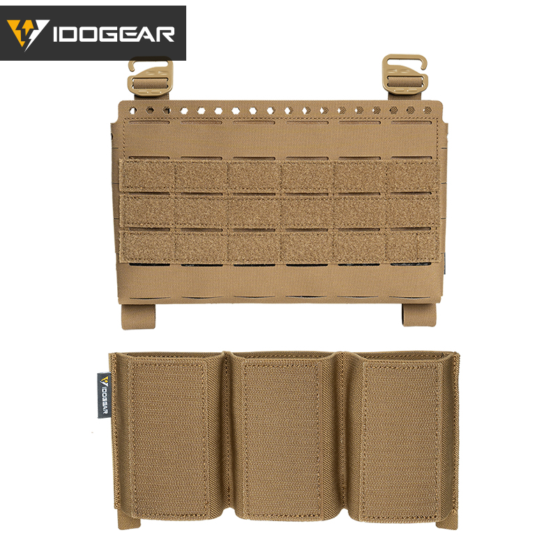 IDOGEAR Tactical Front Panel with 556 Triple Insert Mag Pouch Sports Bag 35137-2Pack