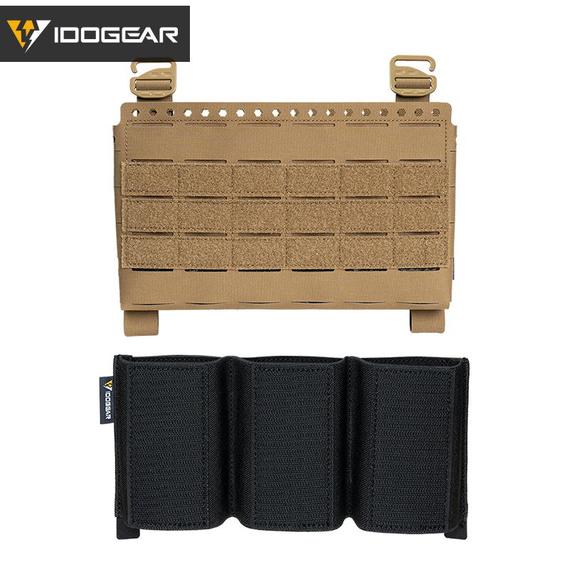 IDOGEAR Tactical Front Panel with 556 Triple Insert Mag Pouch Sports Bag 35137-2Pack