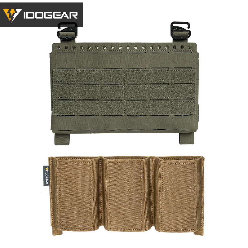 IDOGEAR Tactical Front Panel with 556 Triple Insert Mag Pouch Sports Bag 35137-2Pack