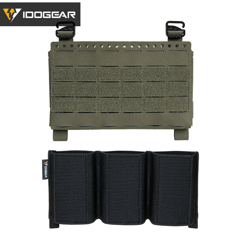 IDOGEAR Tactical Front Panel with 556 Triple Insert Mag Pouch Sports Bag 35137-2Pack