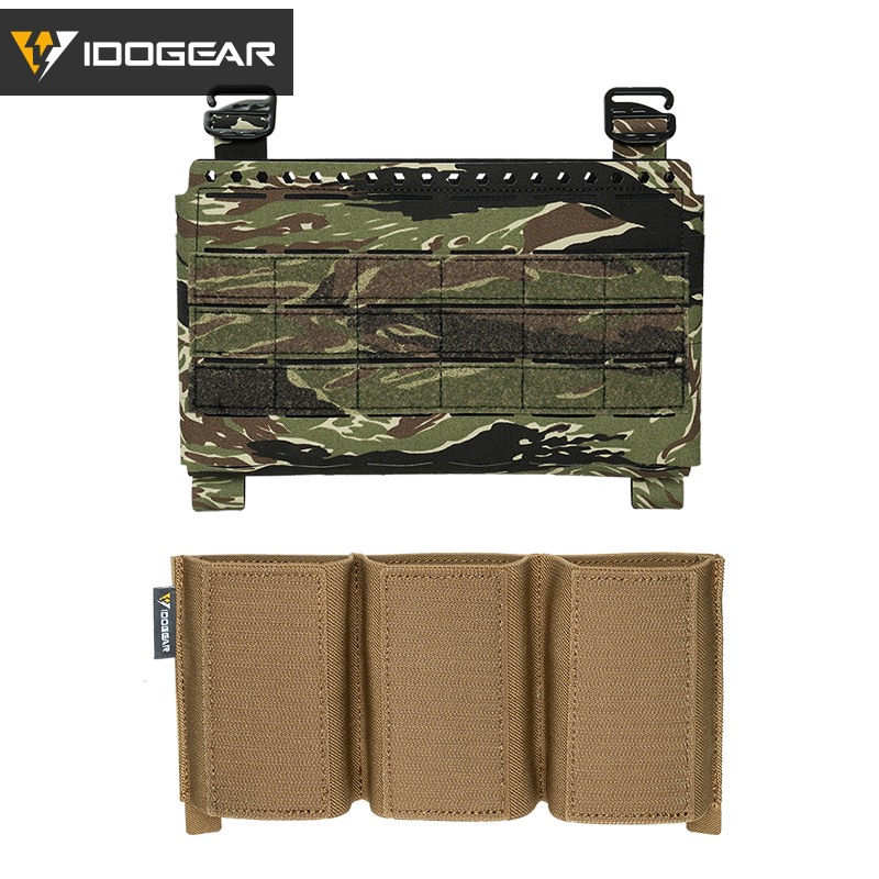 IDOGEAR Tactical Front Panel with 556 Triple Insert Mag Pouch Sports Bag 35137-2Pack