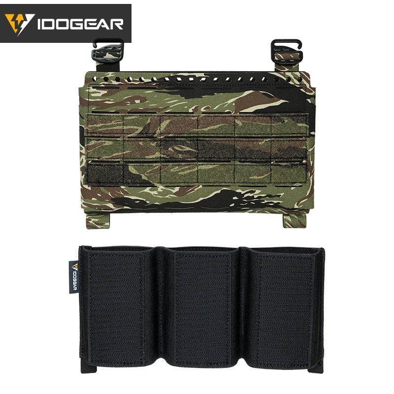 IDOGEAR Tactical Front Panel with 556 Triple Insert Mag Pouch Sports Bag 35137-2Pack