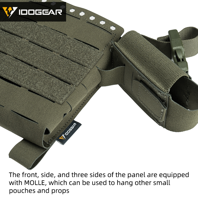 IDOGEAR Tactical Front Panel SS Style Laser Cut with G-Buckle 35137