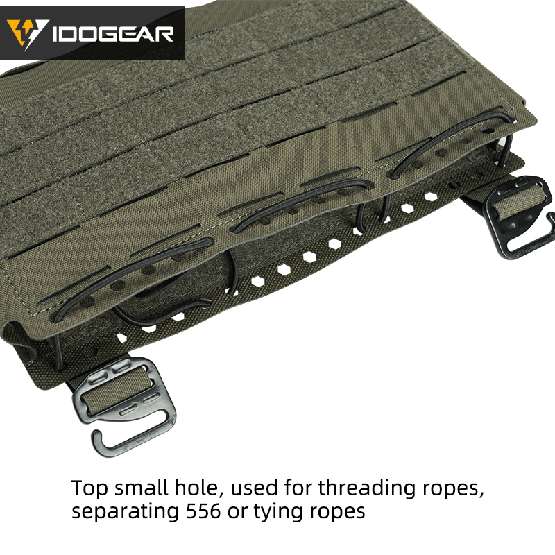 IDOGEAR Tactical Front Panel SS Style Laser Cut with G-Buckle 35137