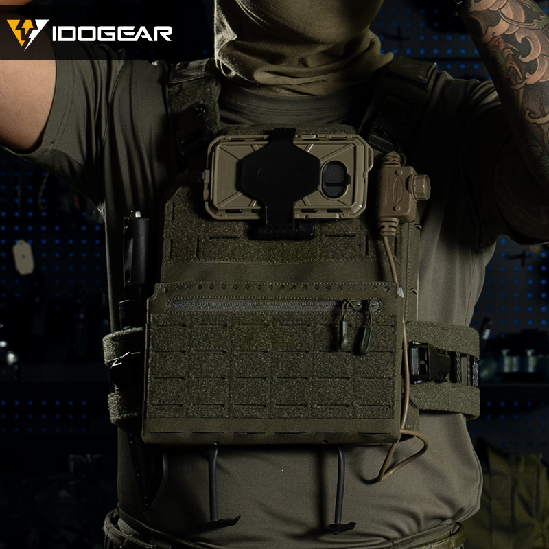 IDOGEAR Tactical Front Panel Hook&loop MOLLE for Tactical Vest Front Pouch 35138