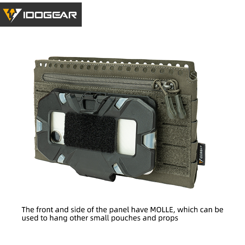 IDOGEAR Tactical Front Panel Hook&loop MOLLE for Tactical Vest Front Pouch 35138