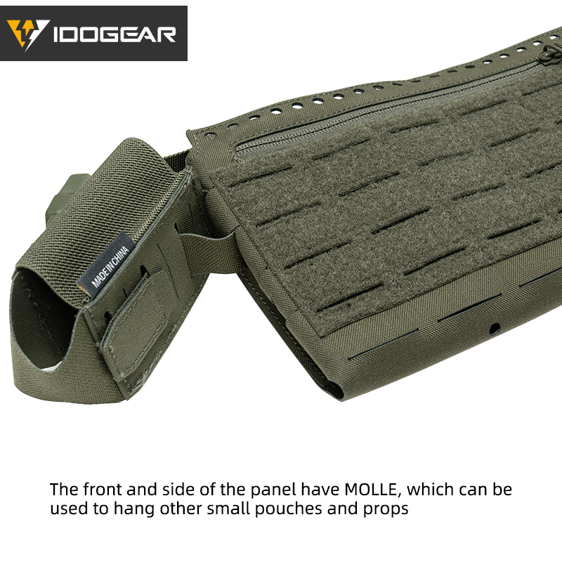 IDOGEAR Tactical Front Panel Hook&loop MOLLE for Tactical Vest Front Pouch 35138