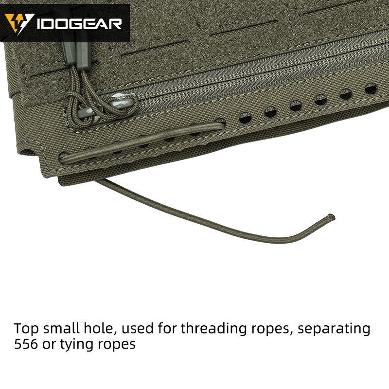 IDOGEAR Tactical Front Panel Hook&loop MOLLE for Tactical Vest Front Pouch 35138