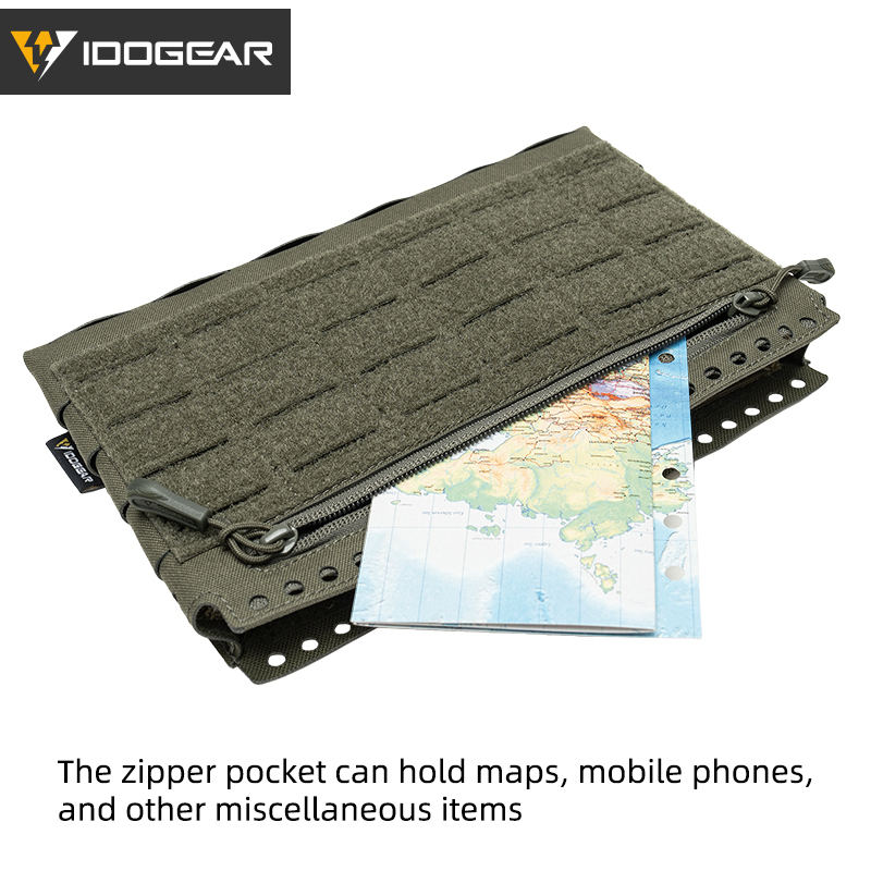 IDOGEAR Tactical Front Panel Hook&loop MOLLE for Tactical Vest Front Pouch 35138