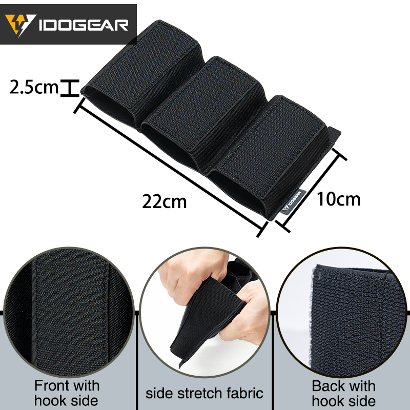 IDOGEAR Tactical Triple 556 Insert Mag Pouch SS Style for MK3/MK4/MK5 Front Panel Insert Mag Holder 35139