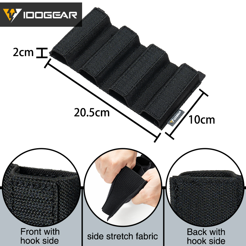 IDOGEAR Tactical 9mm Insert Mag Pouch SS Style for MK3/MK4/MK5 Front Panel 35140