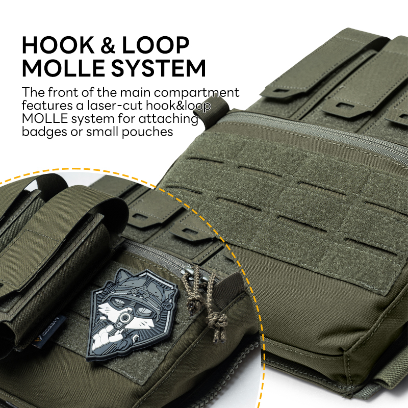 IDOGEAR Tactical Backpack with Quad 556 Mag Pouch 35141