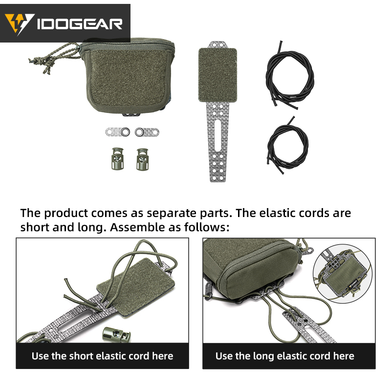 IDOGEAR Tactical NVG Battery Retention Pouch Tegris Hook&loop PVS31 Battery c