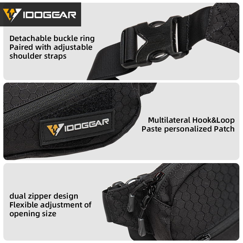 IDOGEAR Tactical Crossbody Bag Chest Bag Lightweight Outdoor 35143