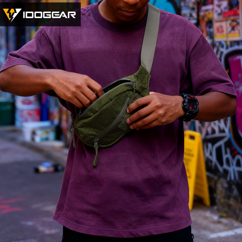 IDOGEAR Tactical Crossbody Bag Chest Bag Lightweight Outdoor 35143