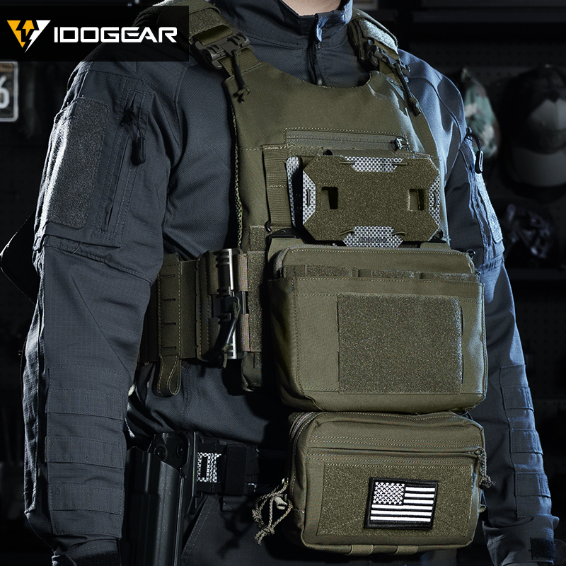 IDOGEAR Tactical Belt Bag Multi-functional Pouch for Vest Hook&loop Lightweight 35144