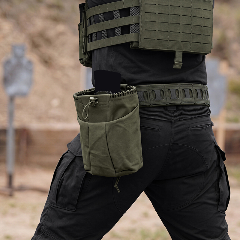 IDOGEAR Dump Pouch Foldable Recycling Pouch with Laser-Cut MOLLE Outdoor 35145