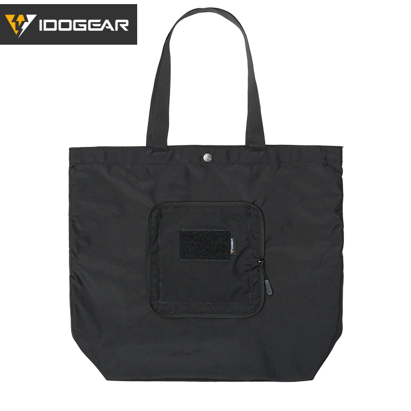 IDOGEAR Handbag Foldable Shoulder bag with Detachable Hook&Loop Pouch Gym  Daily Outdoor Sports Bag 35146