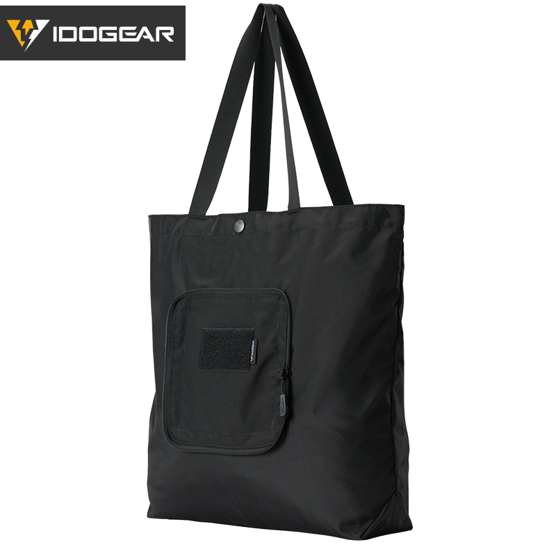 IDOGEAR Handbag Foldable Shoulder bag with Detachable Hook&Loop Pouch Gym  Daily Outdoor Sports Bag 35146