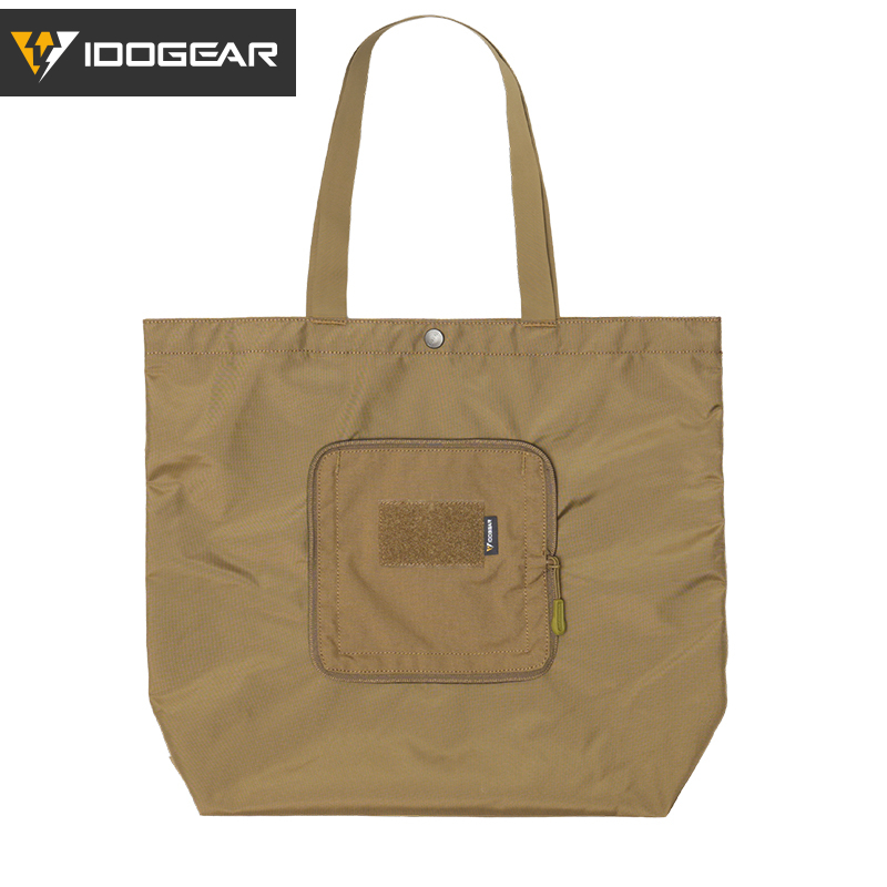 IDOGEAR Handbag Foldable Shoulder bag with Detachable Hook&Loop Pouch Gym  Daily Outdoor Sports Bag 35146