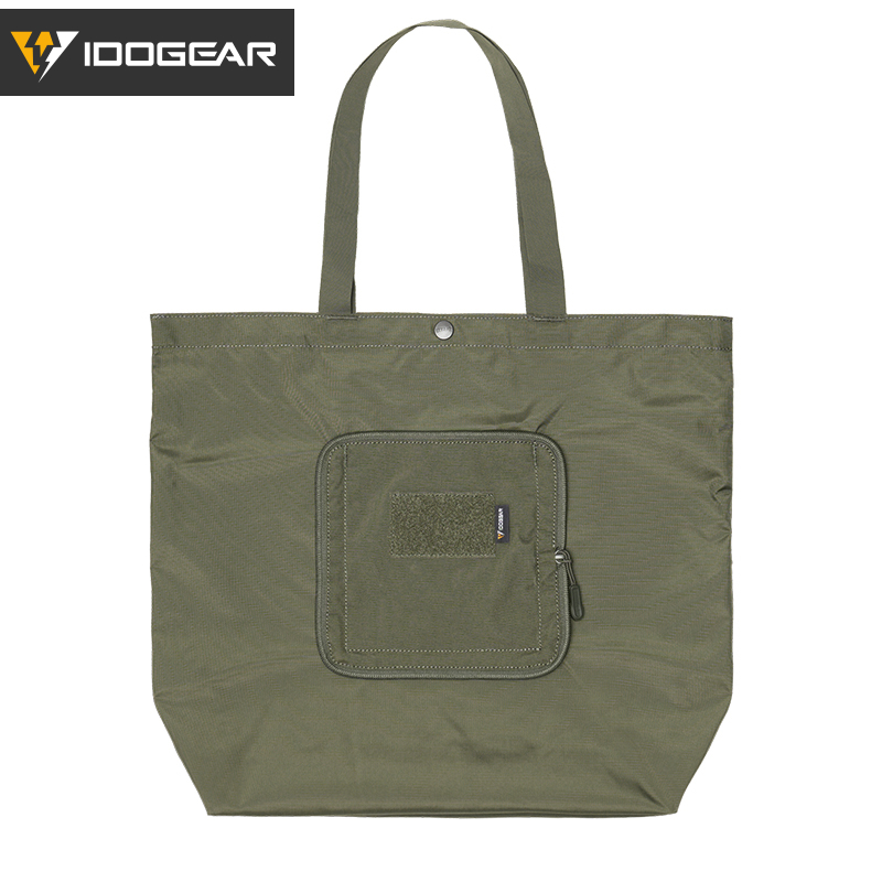 IDOGEAR Handbag Foldable Shoulder bag with Detachable Hook&Loop Pouch Gym  Daily Outdoor Sports Bag 35146