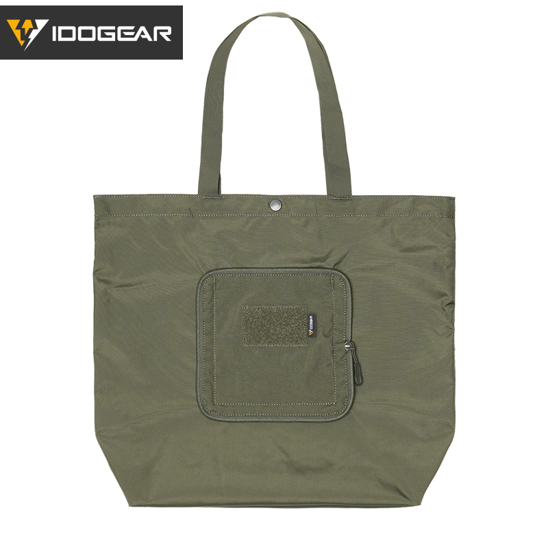 IDOGEAR Handbag Foldable Shoulder bag with Detachable Hook&Loop Pouch Gym  Daily Outdoor Sports Bag 35146