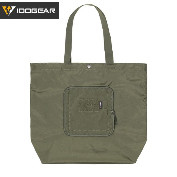 IDOGEAR Handbag Foldable Shoulder bag with Detachable Hook&Loop Pouch Gym  Daily Outdoor Sports Bag 35146