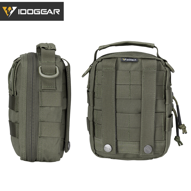 IDOGEAR Tactical Medical Pouch MOLLE First Aid EMT Utility Pouch IFAK Nylon First Aid Bag 3523