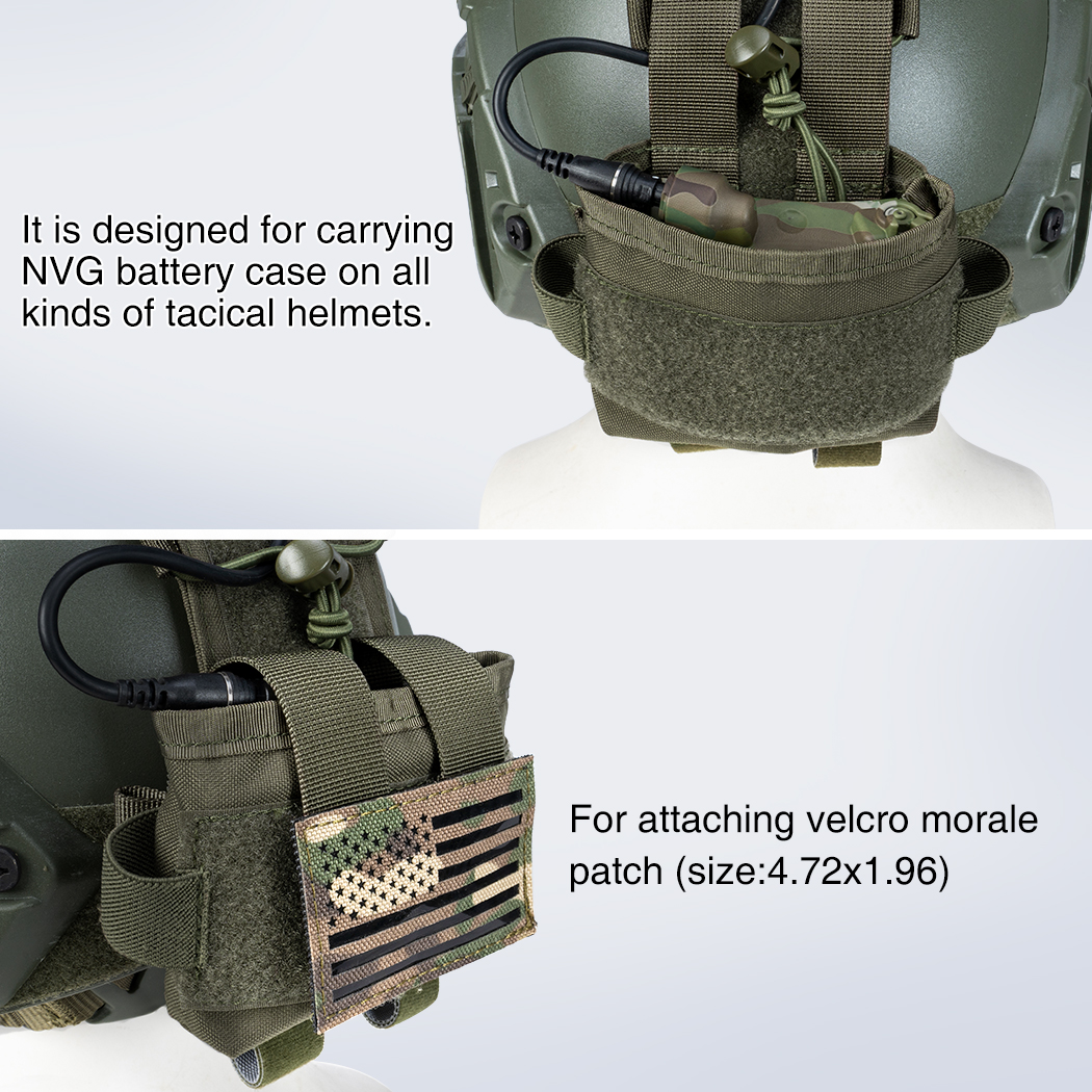 IDOGEAR Helmet Battery Pouch MK2 Counterweight Pouch for Helmet 3525