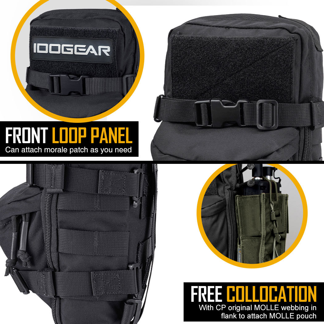 IDOGEAR Hydration Backpack Molle Pouch Mini Tactical Hydration pouch 3530