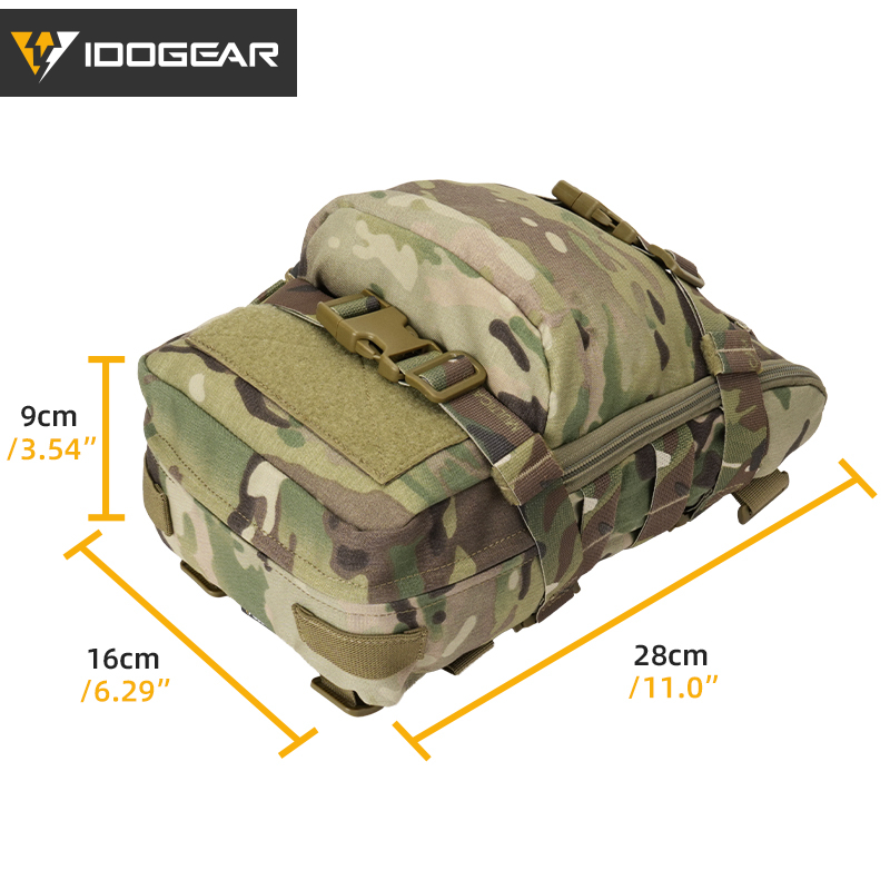 IDOGEAR Hydration Backpack with Hidden Water Outlet MOLLE Compatible Bag 3530