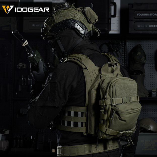 IDOGEAR Hydration Backpack Molle Pouch Mini Tactical Hydration pouch 3530