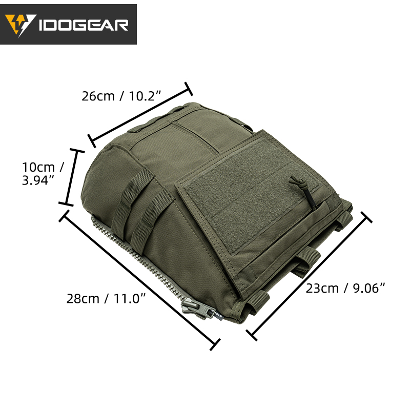 IDOGEAR Tactical Zip-on Panel Pouch Backpack Vest Accessory Bag for CPC AVS JPC2.0 3531