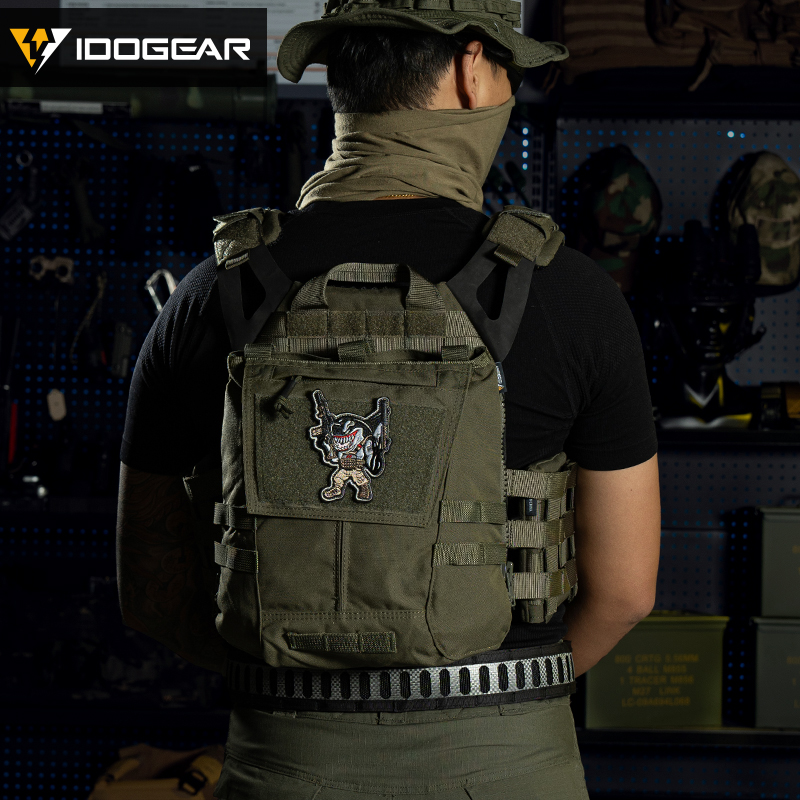 IDOGEAR Tactical Zip-on Panel Pouch Backpack Vest Accessory Bag