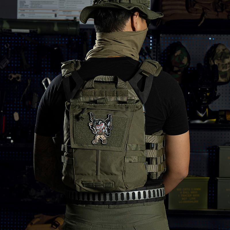 IDOGEAR Outdoor Zip-on Panel Pouch with Zipper Adapter Vest Connection 3531-2Pack