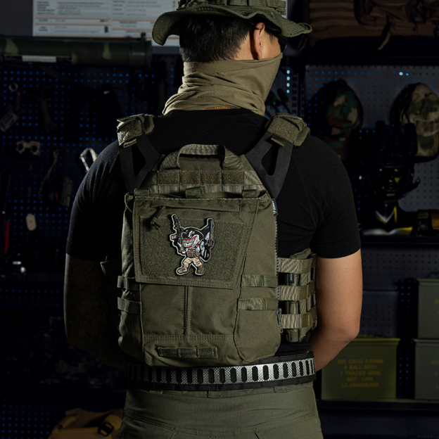 IDOGEAR Outdoor Zip-on Panel Pouch with Zipper Adapter Vest Connection 3531-2Pack