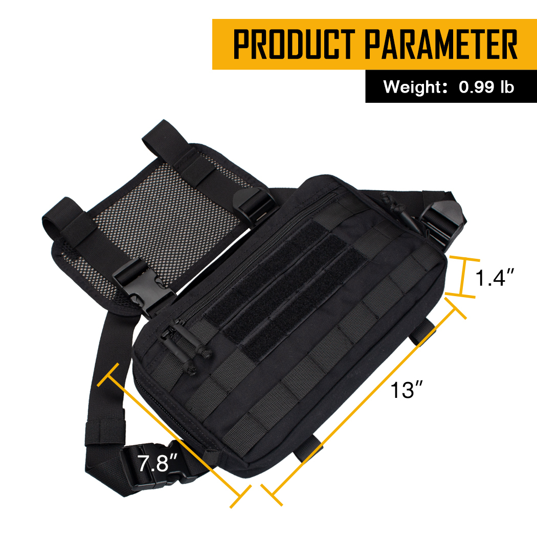 IDOGEAR Tactical Recon Kit Bag Chest Bag Molle Combat Pouch 500D Nylon 3537