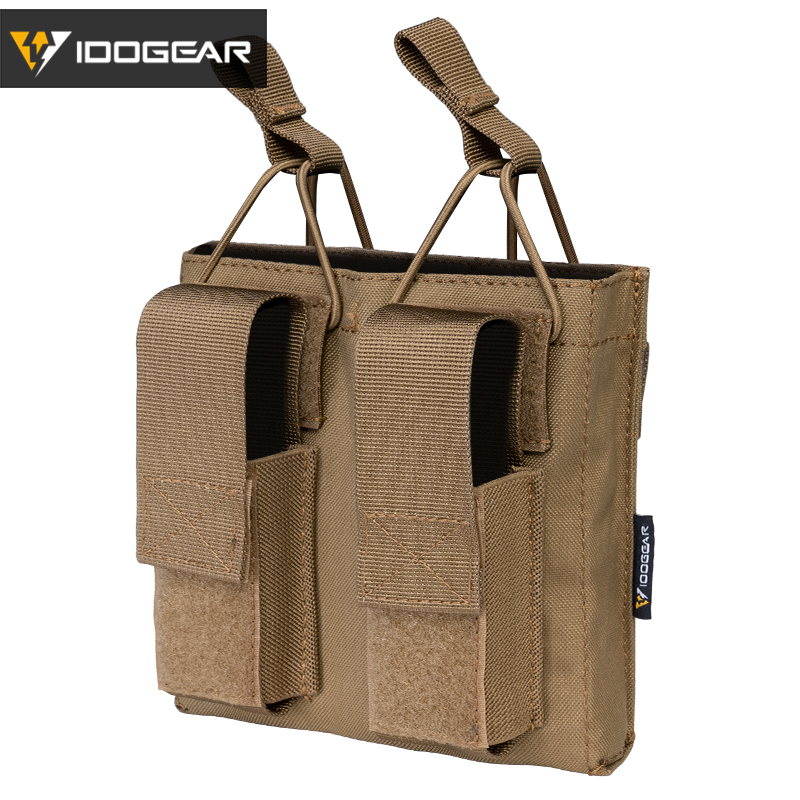 IDOGEAR Double Kangaroo Mag Pouch Tactical Molle Magazine Pouch for M4 M16 AR Magazine 3546