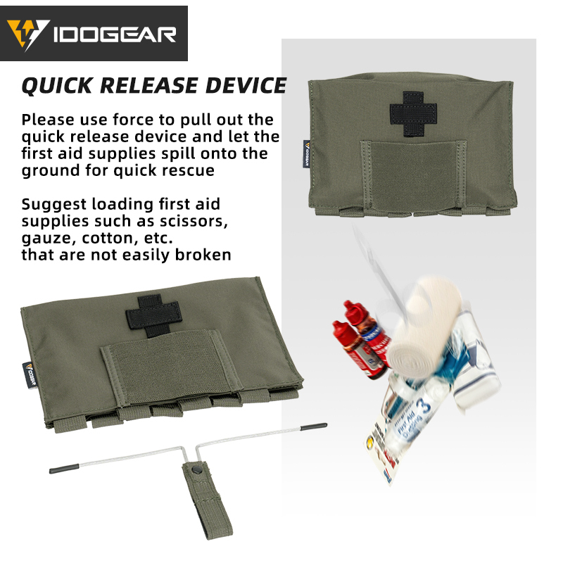 IDOGEAR Blow-Out Medical Pouch Seal First Aid Pouch 3548