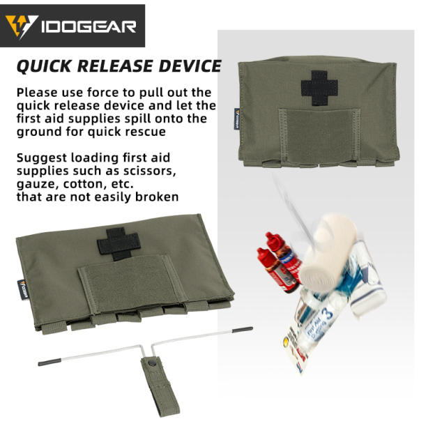 IDOGEAR Blow-Out Medical Pouch Seal First Aid Pouch 3548