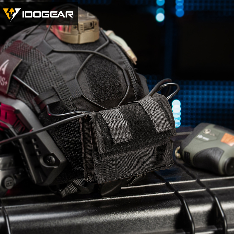 IDOGEAR Tactical FAST Helmet Utility Pouch Removable Rear Pouch NVG Counterweight Battery Pouch 3549