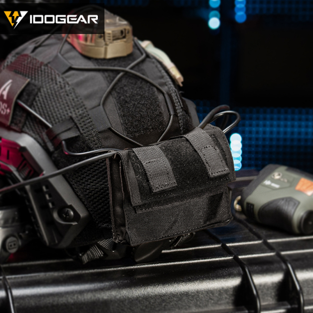 IDOGEAR Tactical FAST Helmet Utility Pouch Removable Rear Pouch NVG Counterweight Battery Pouch 3549