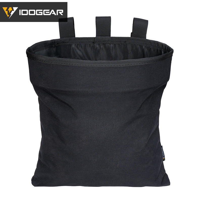 IDOGEAR MOLLE Dump Pouch Tactical Mag Recovery Pouch Drawstring Magazine Recycling Pouch Gear 3550