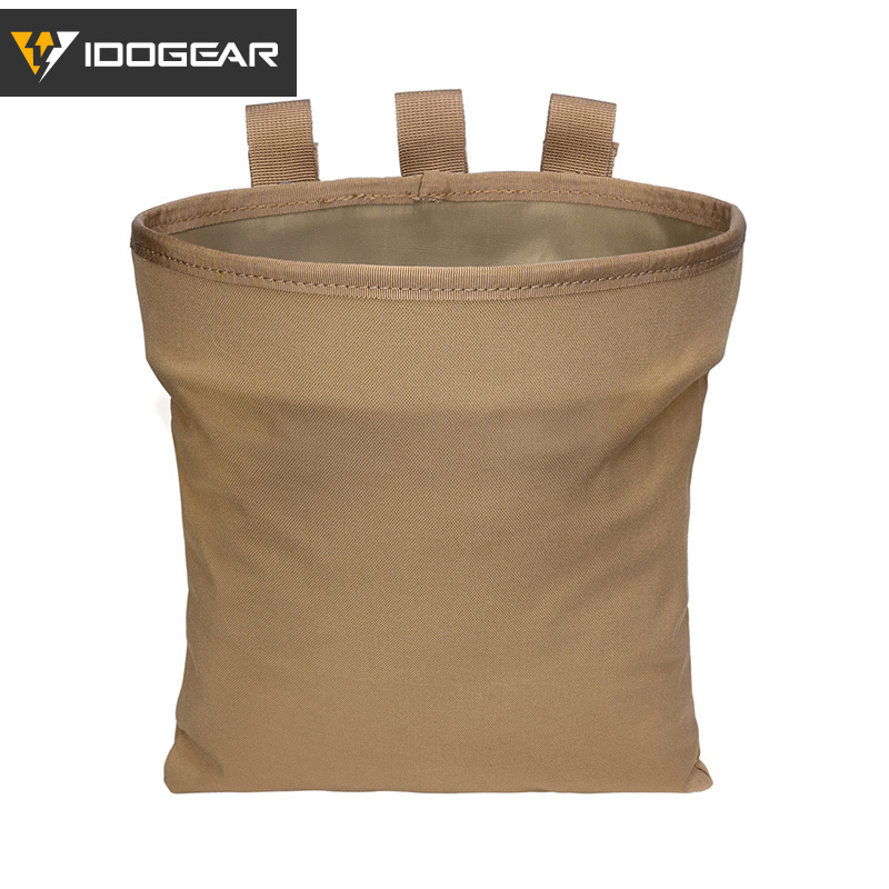 IDOGEAR MOLLE Dump Pouch Tactical Mag Recovery Pouch Drawstring Magazine Recycling Pouch Gear 3550