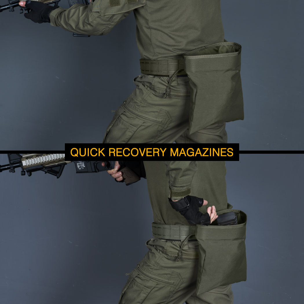 IDOGEAR MOLLE Dump Pouch Tactical Mag Recovery Pouch Drawstring Magazine Recycling Pouch Gear 3550