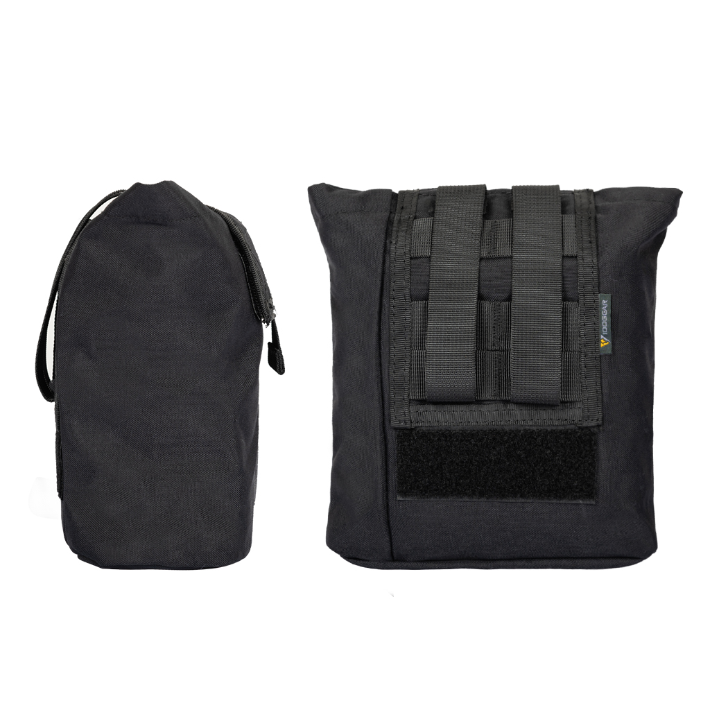 IDOGEAR Dump Pouch Tactical MOLLE Folding Mag Recycling Bag Recovery Pouch Drawstring Mag Pouch 3551