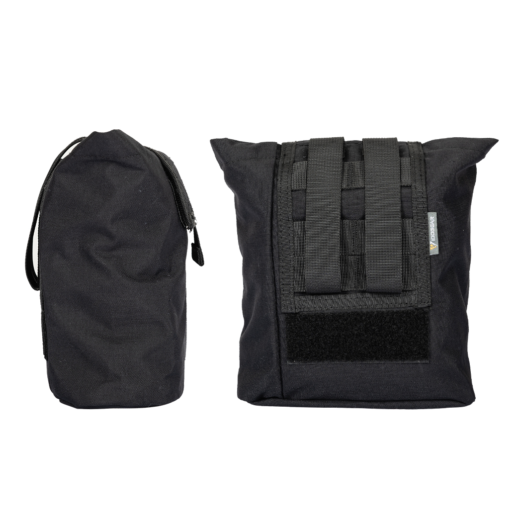 IDOGEAR Dump Pouch Tactical MOLLE Folding Mag Recycling Bag Recovery Pouch Drawstring Mag Pouch 3551